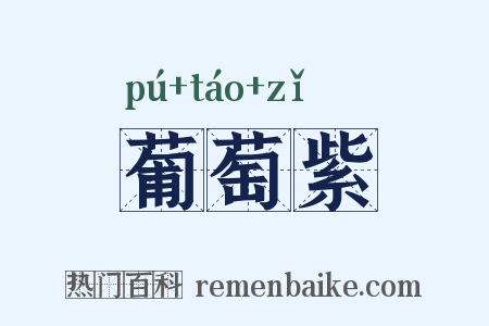 葡萄紫是什么意思的图片